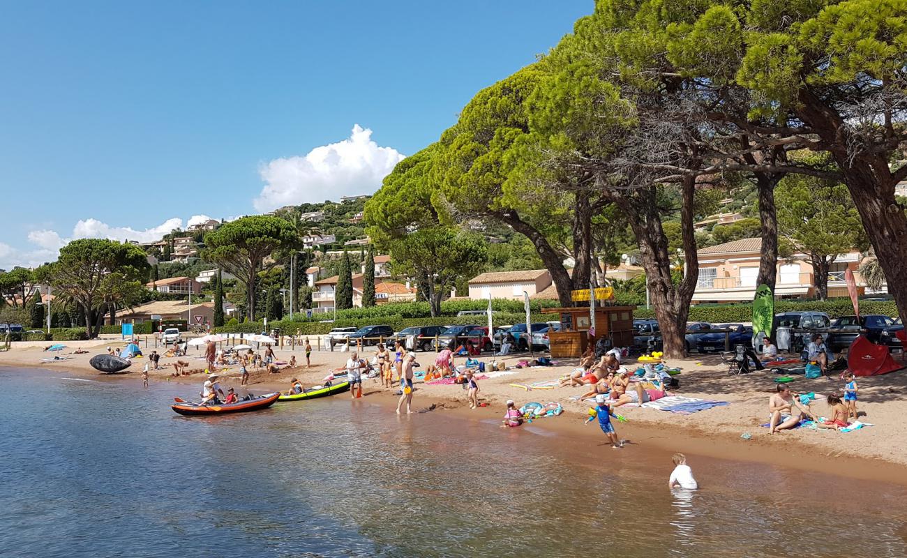 Agay Plajı'in fotoğrafı parlak kum yüzey ile