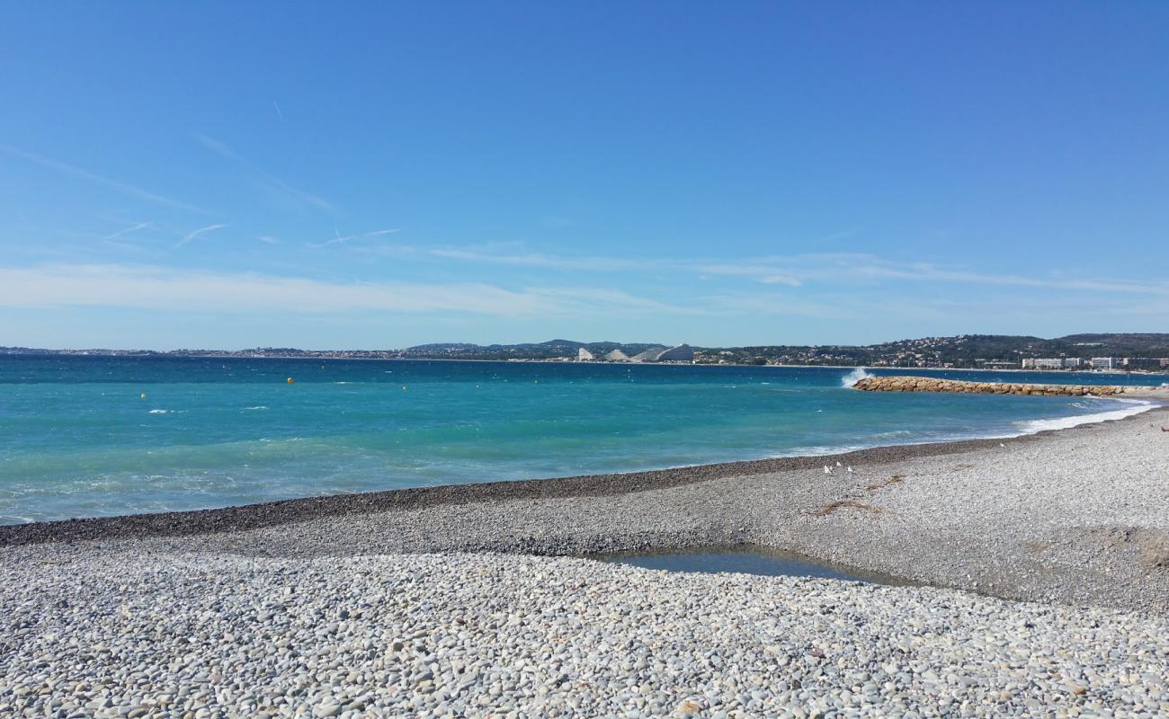 Plage du Port du Cros'in fotoğrafı bej çakıl yüzey ile