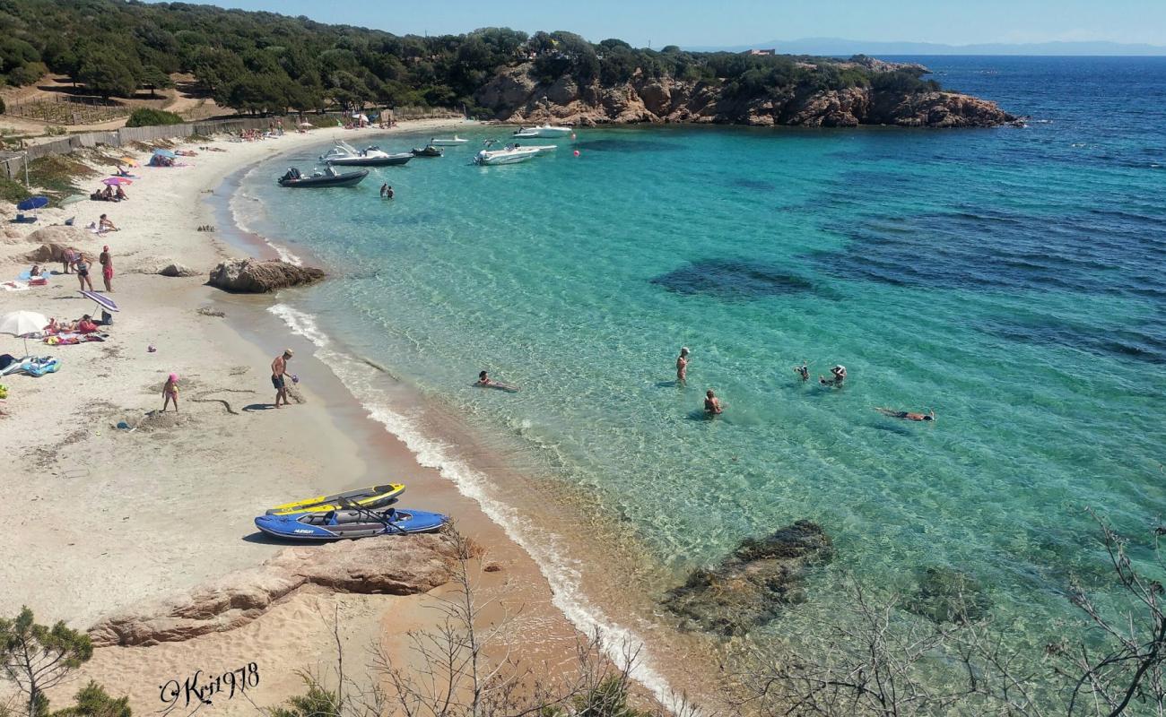 Plage de Furnellu'in fotoğrafı parlak kum yüzey ile