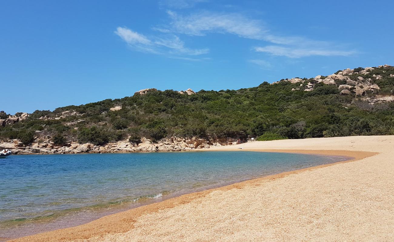 Cala Di Tivella'in fotoğrafı parlak kum yüzey ile