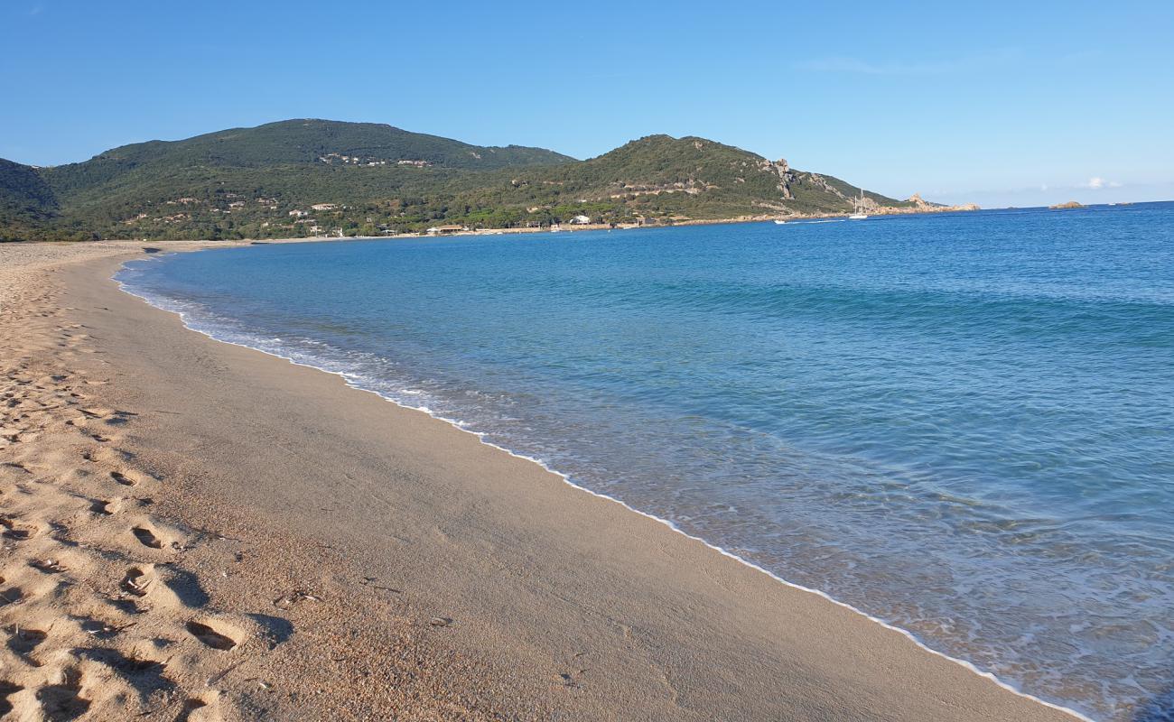 Portigliolo beach'in fotoğrafı parlak ince kum yüzey ile