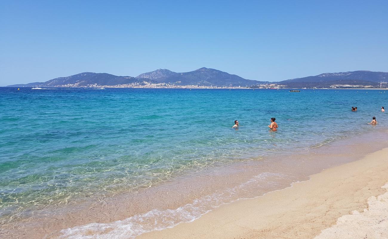 Porticcio Plajı'in fotoğrafı parlak ince kum yüzey ile