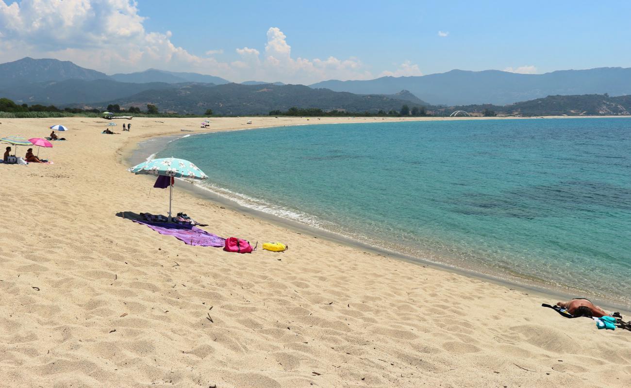 Sagone beach'in fotoğrafı parlak ince kum yüzey ile