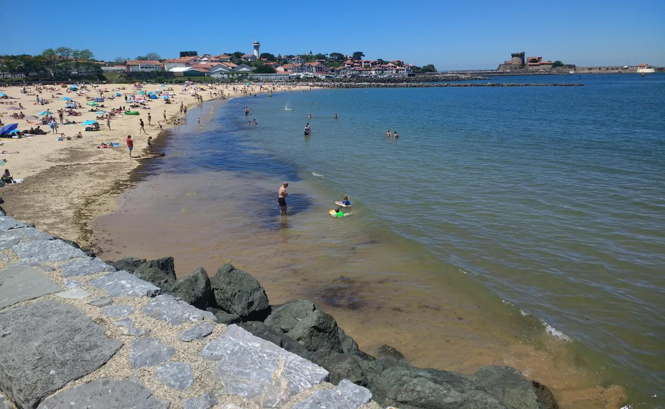 Plage de Ciboure'in fotoğrafı parlak kum yüzey ile