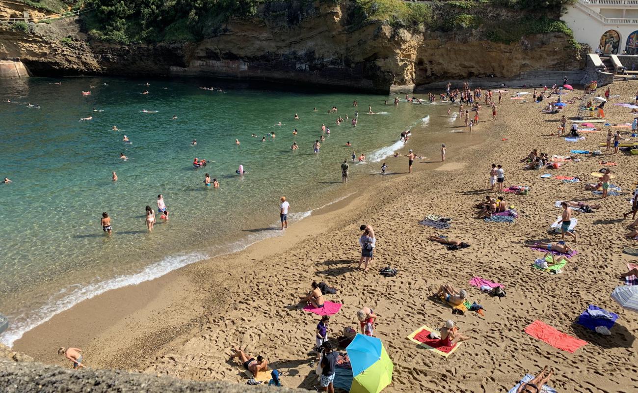 Plage du Port Vieux'in fotoğrafı açık bej kum yüzey ile
