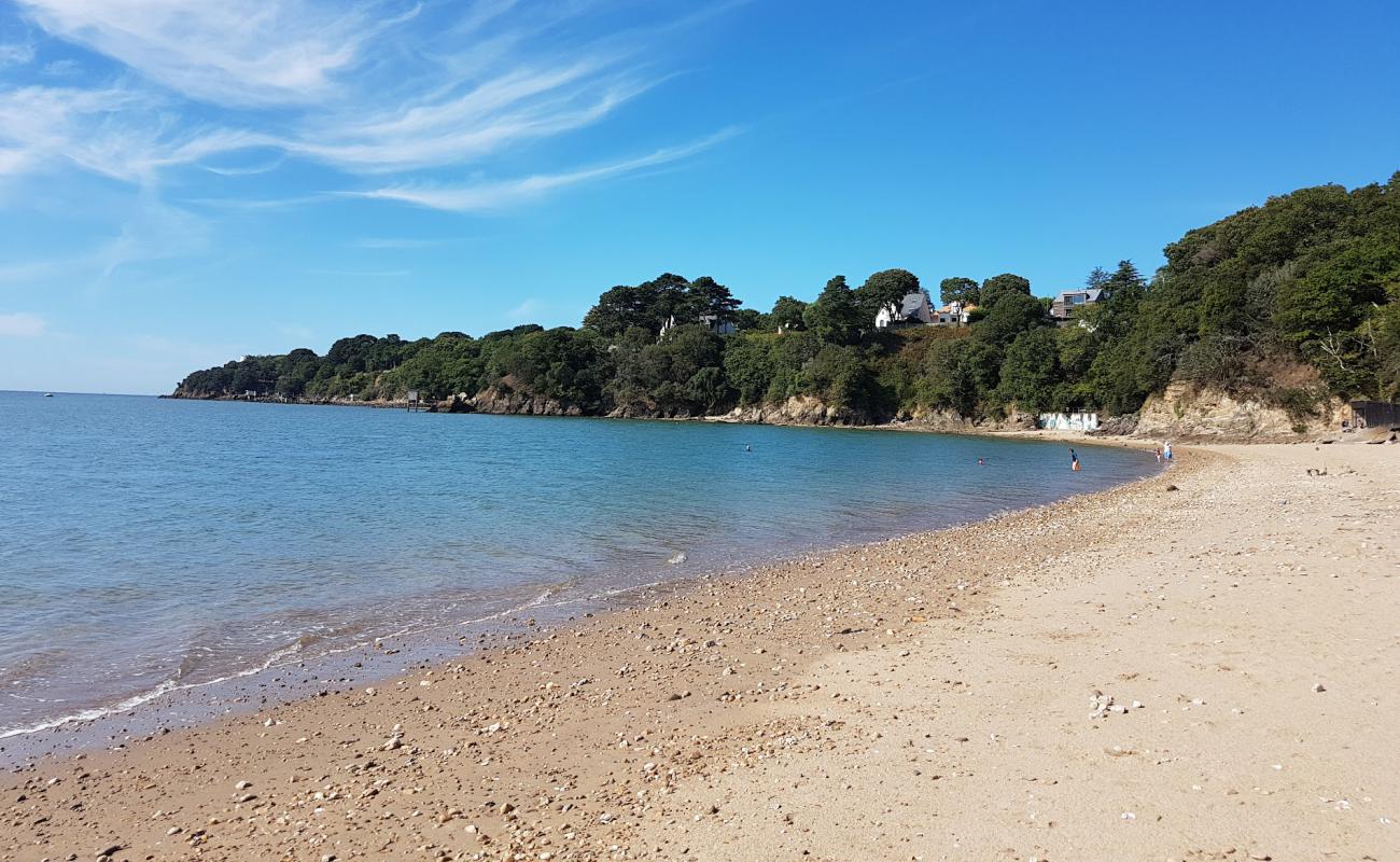 Trebezy beach'in fotoğrafı çakıl ile kum yüzey ile