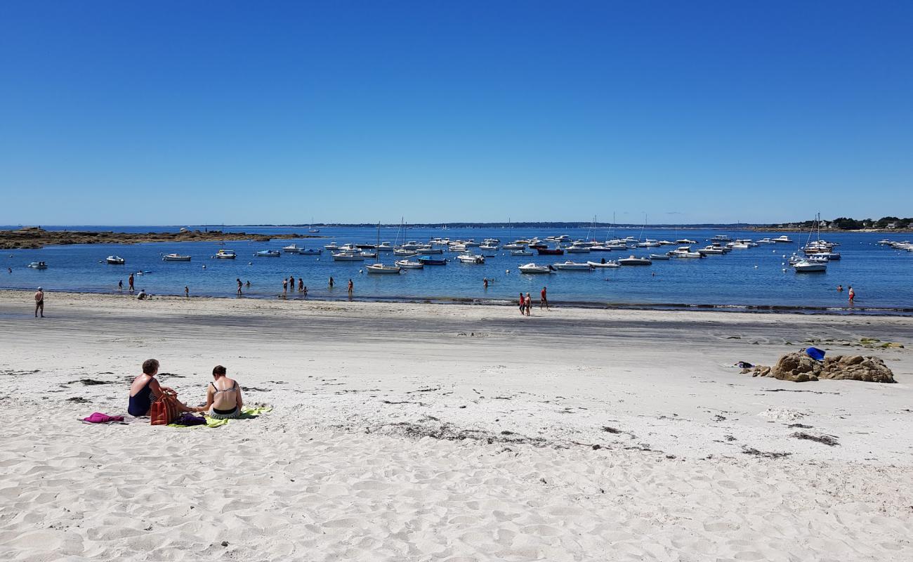 Plage de Pouldohan'in fotoğrafı açık bej kum yüzey ile