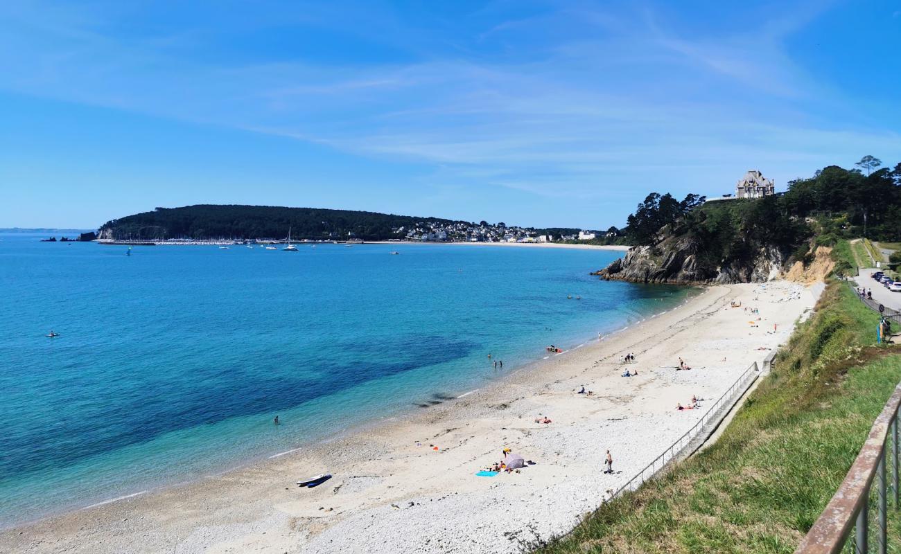 Plage du Porzic'in fotoğrafı bej kum ve çakıl yüzey ile