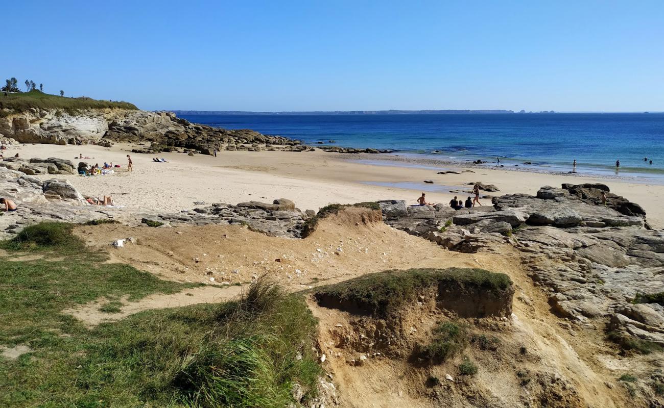 Plage de Portez'in fotoğrafı açık bej kum yüzey ile
