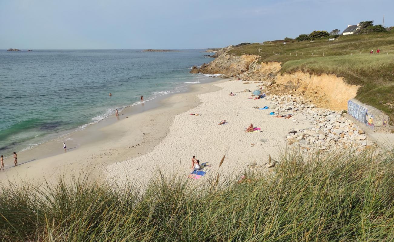 Plage de Ruscumunoc'in fotoğrafı i̇nce bej kum yüzey ile