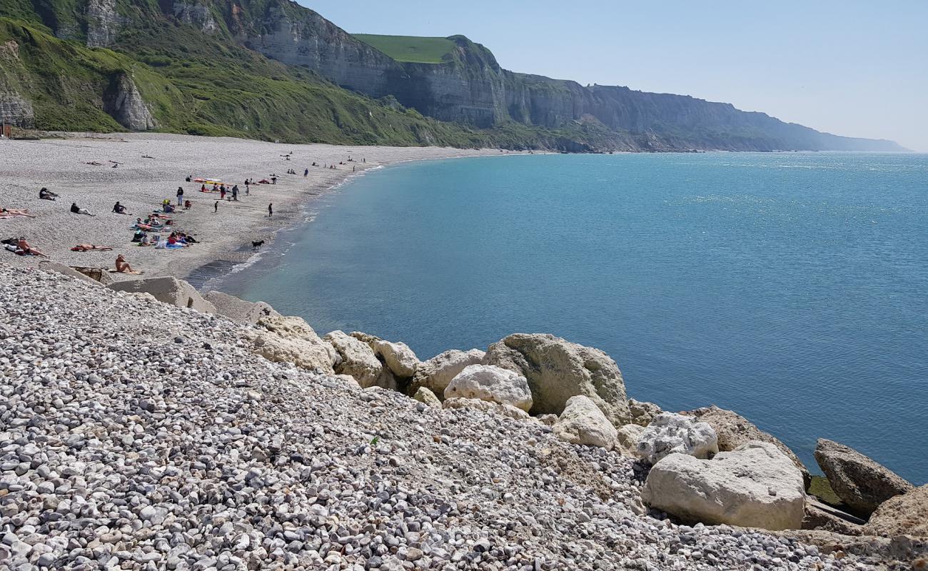 Plage Saint-Jouin'in fotoğrafı gri çakıl taşı yüzey ile