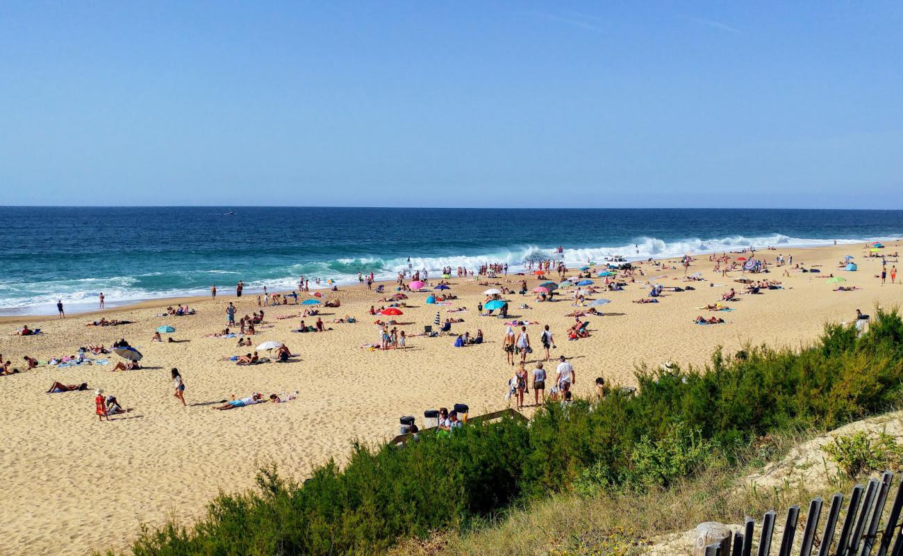 Ondres Plajı'in fotoğrafı parlak kum yüzey ile