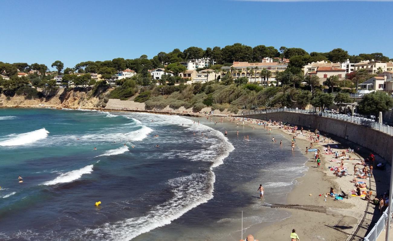 Plage de Portissol'in fotoğrafı parlak kum yüzey ile