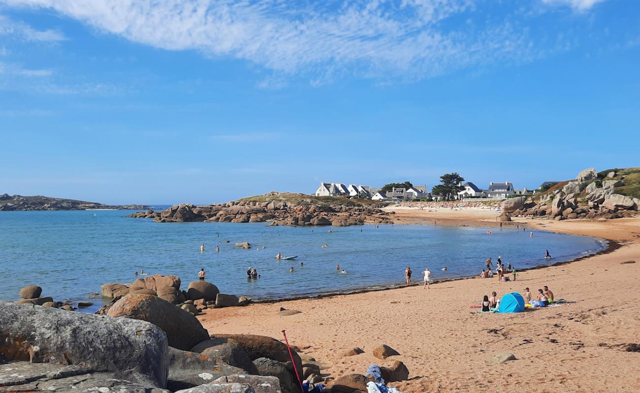 Plage de Toull Bihan'in fotoğrafı açık bej kum yüzey ile