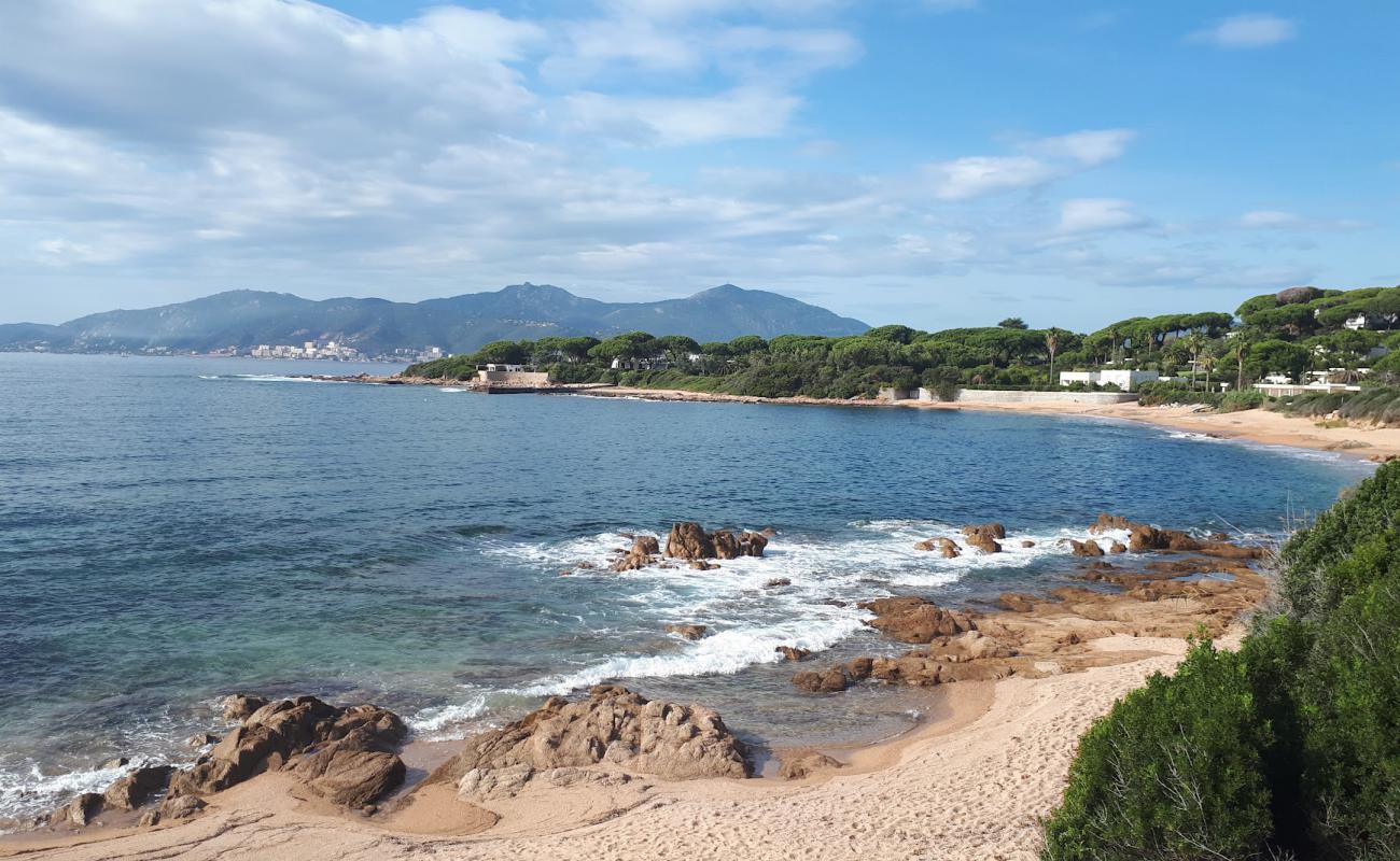 Plage de la Crique Porticcio'in fotoğrafı parlak kum yüzey ile