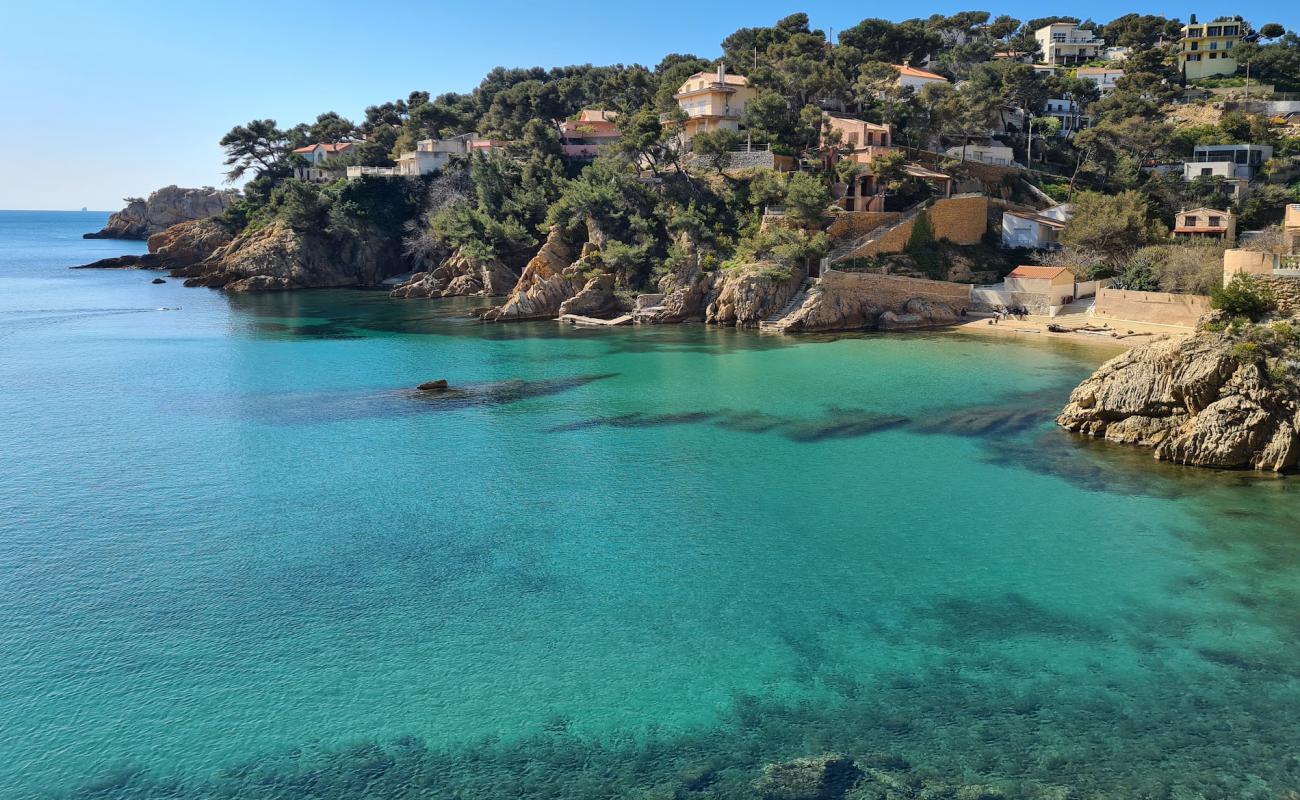 Plage de la Dugue'in fotoğrafı bej çakıl yüzey ile