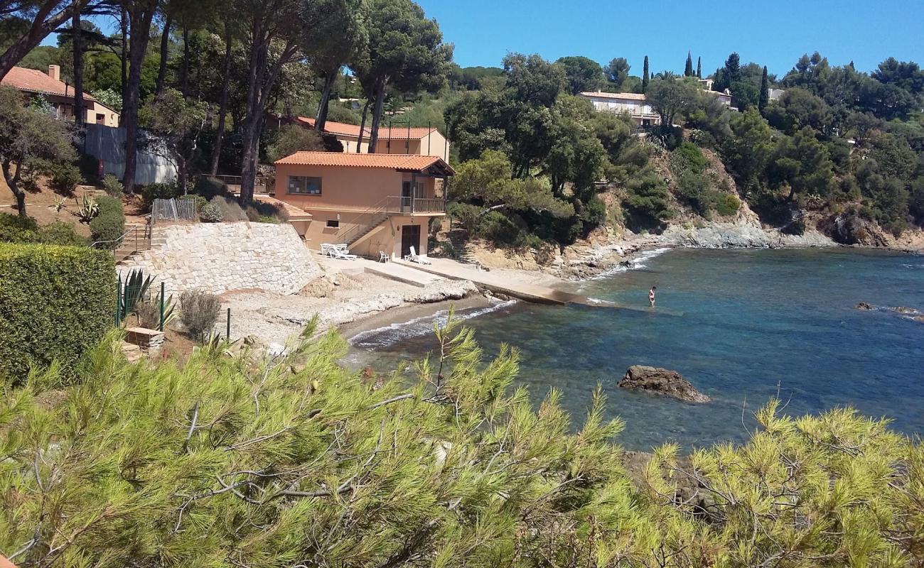 Plage de la Bouillabaisse'in fotoğrafı gri ince çakıl taş yüzey ile