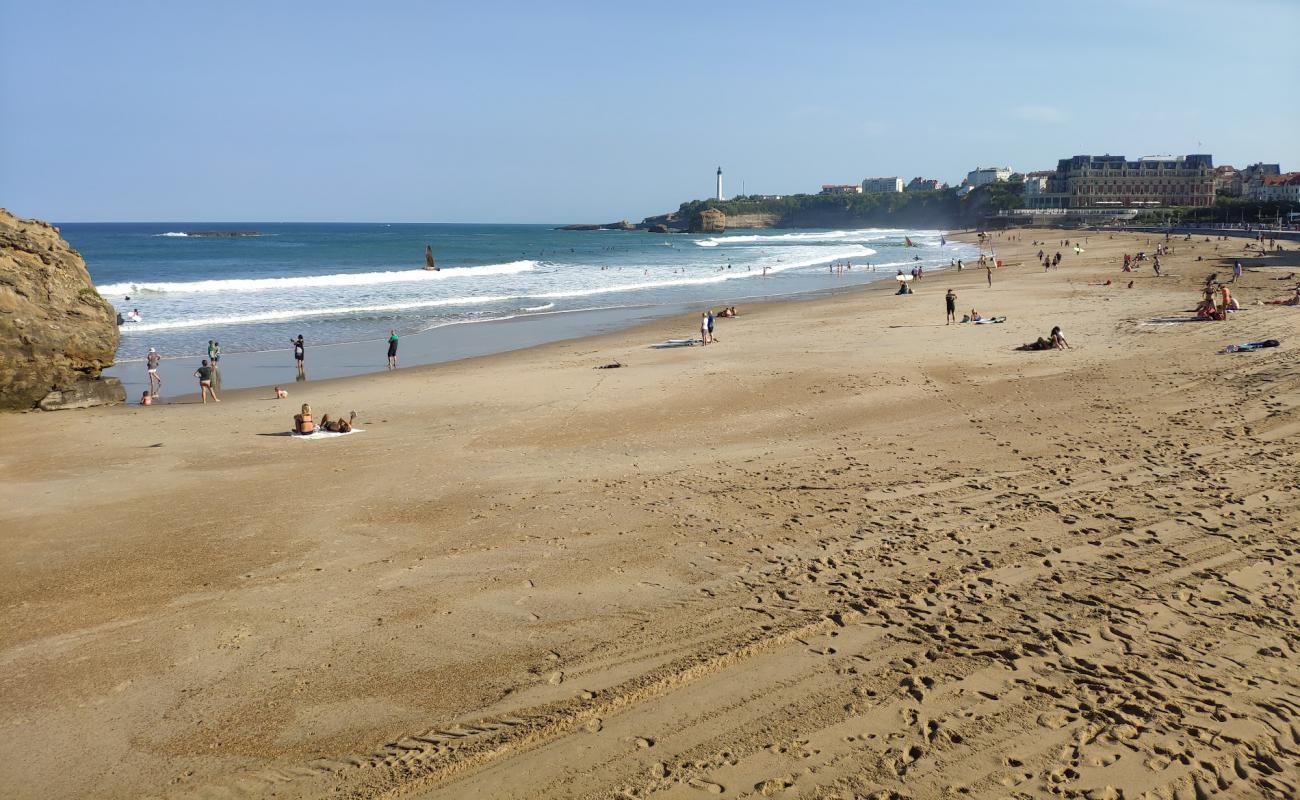Plage Miramar'in fotoğrafı açık bej kum yüzey ile
