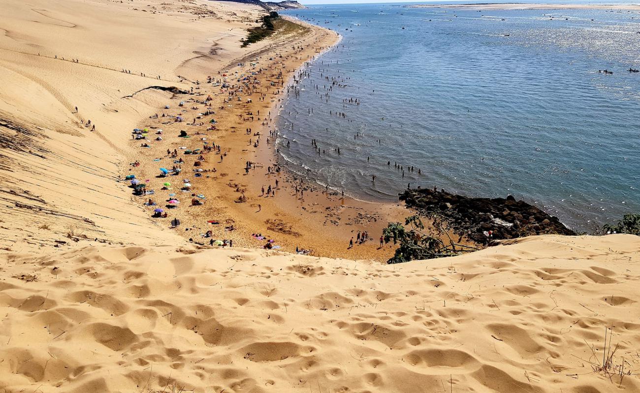 Dune du Pilat'in fotoğrafı açık bej kum yüzey ile
