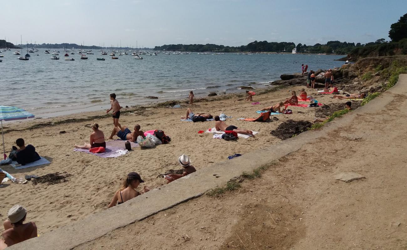 Plage de Penboc'h'in fotoğrafı açık bej kum yüzey ile