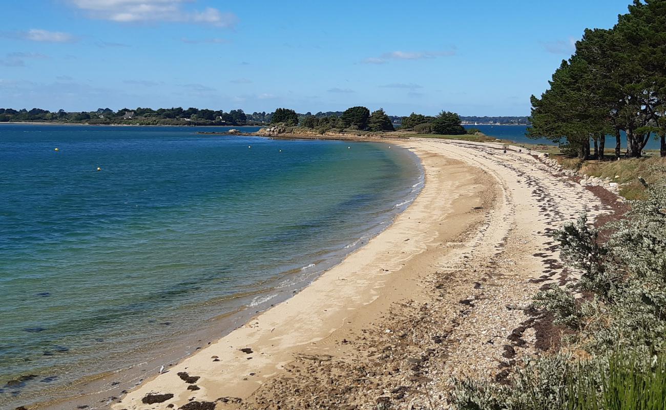 Plage de Brouhel'in fotoğrafı parlak kum yüzey ile