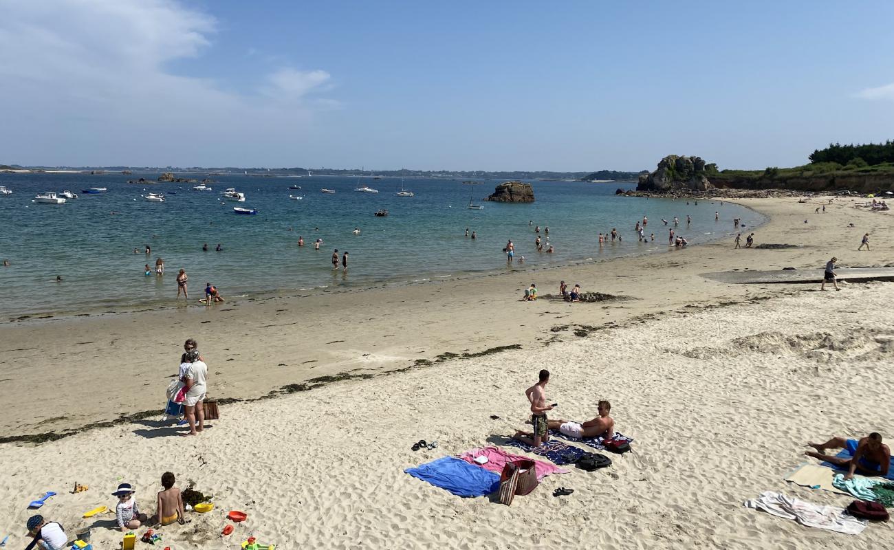 Plage de Porz Hir'in fotoğrafı açık bej kum yüzey ile