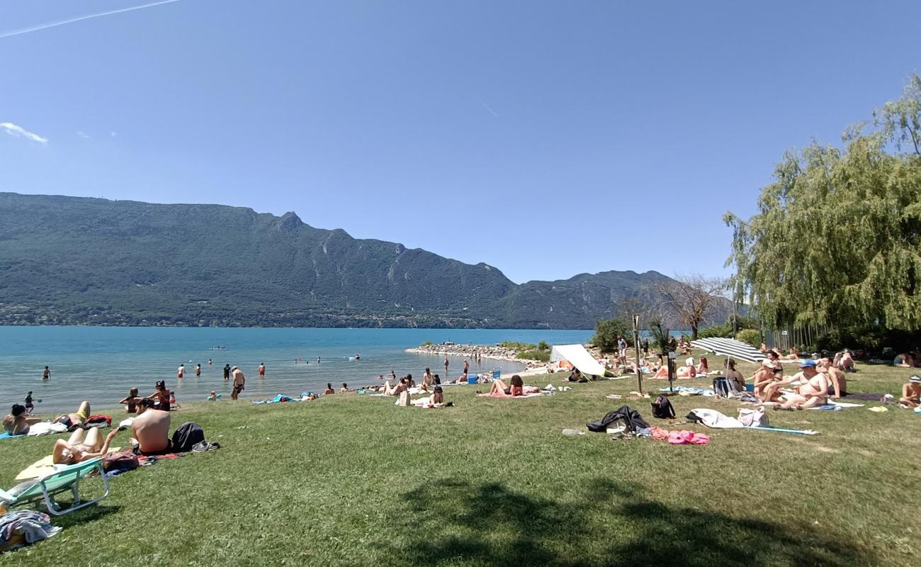 Plage du Lido'in fotoğrafı küçük gri çakıllar yüzey ile
