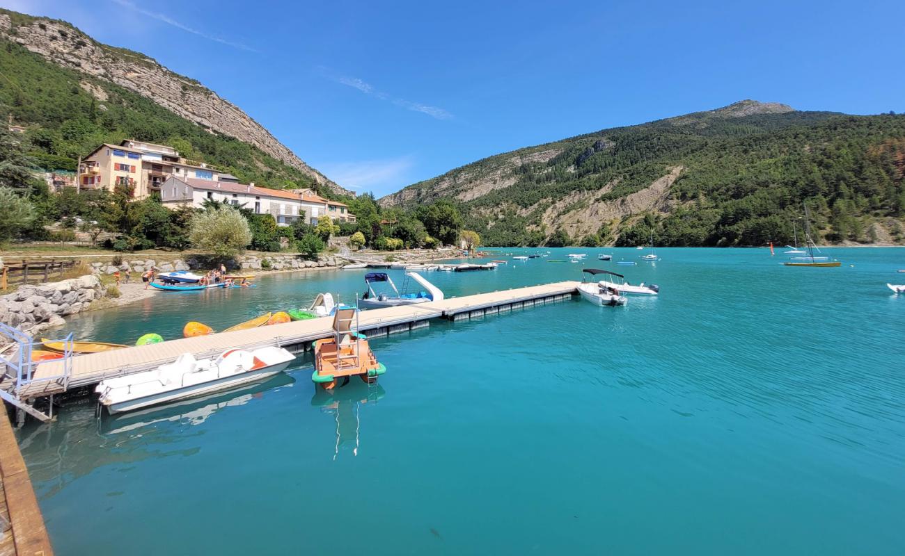 Plage du Touron'in fotoğrafı gri ince çakıl taş yüzey ile