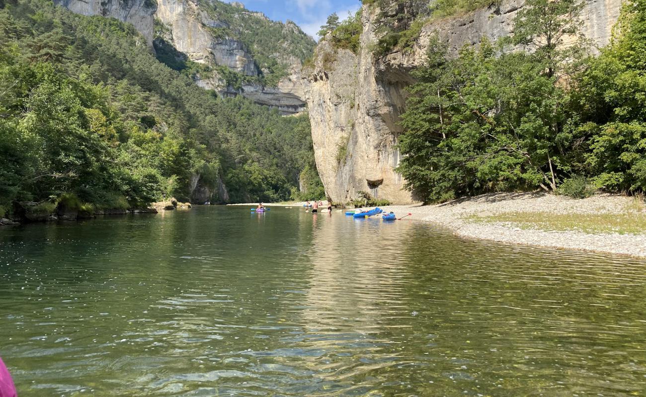 Plage de La Malene'in fotoğrafı taşlar yüzey ile