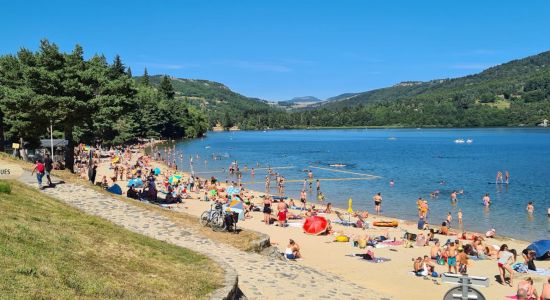 Plage du lac d'Issarles