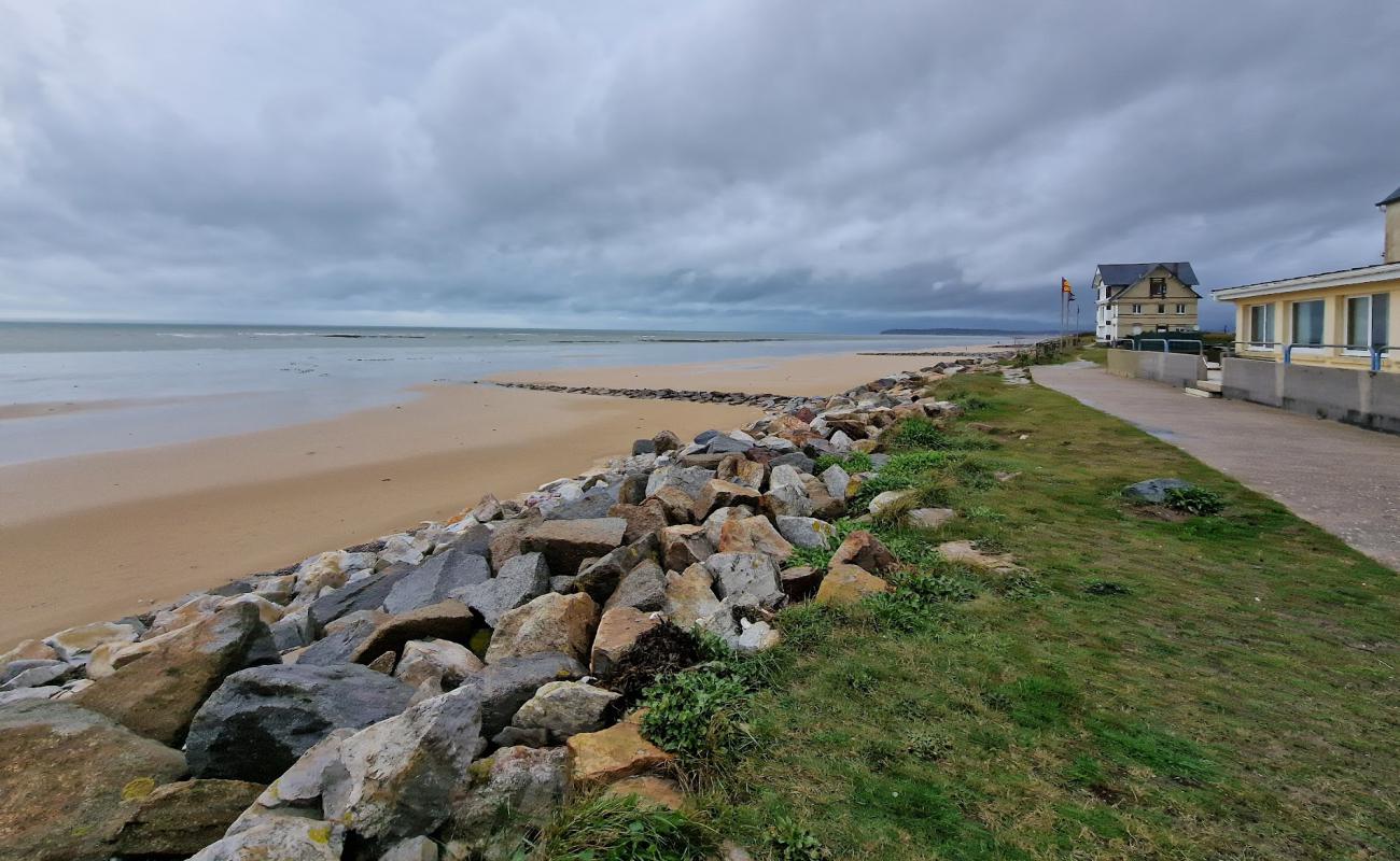 Portbail Plage'in fotoğrafı parlak kum yüzey ile