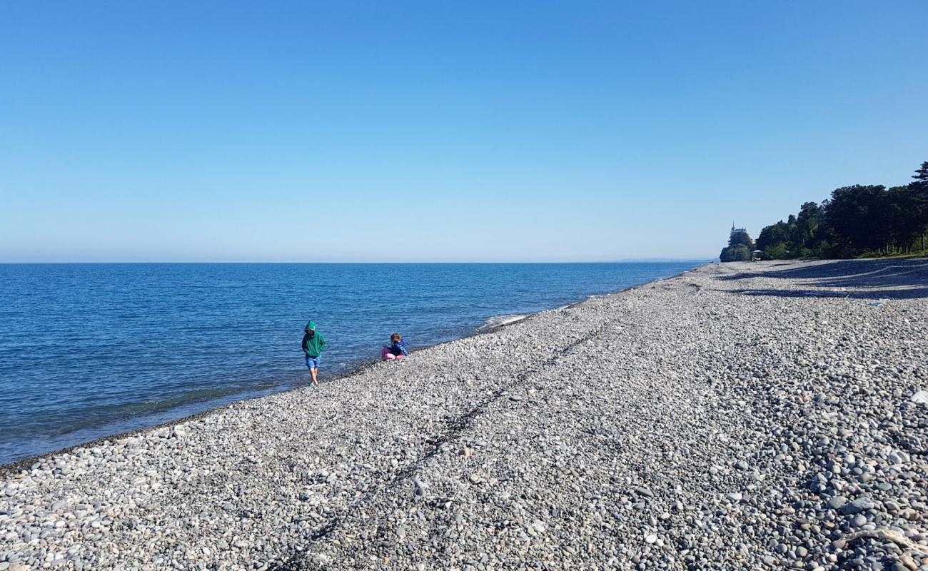 Tsikhisdziri beach'in fotoğrafı bej çakıl yüzey ile