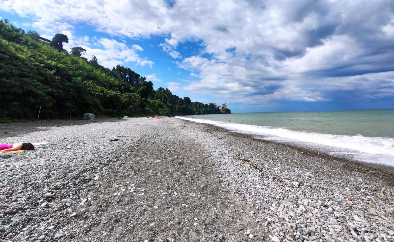Tsikhisdziri beach II'in fotoğrafı bej çakıl yüzey ile