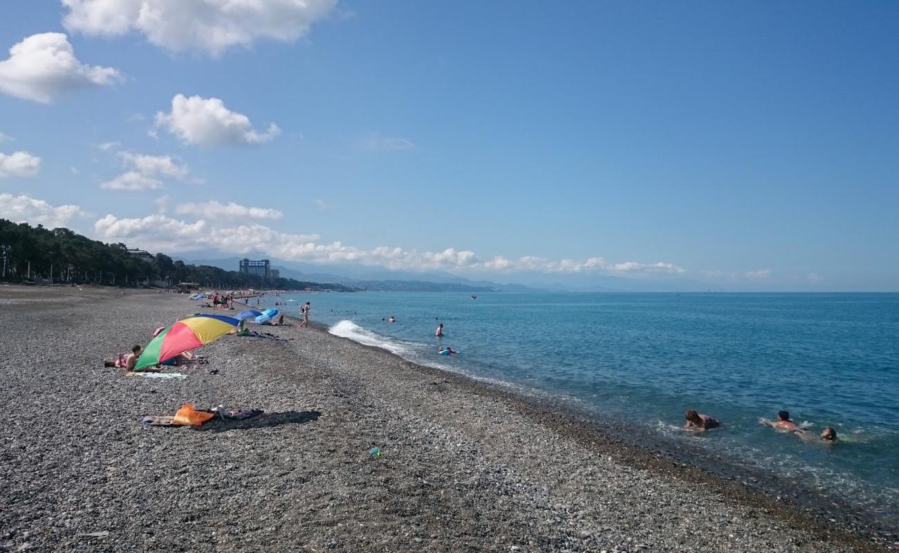 Kobuleti beach III'in fotoğrafı gri çakıl taşı yüzey ile