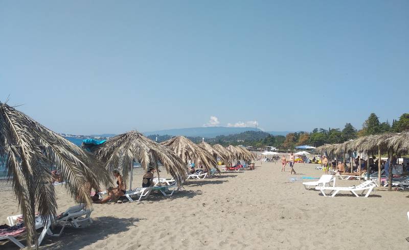 Mokko beach'in fotoğrafı parlak kum yüzey ile