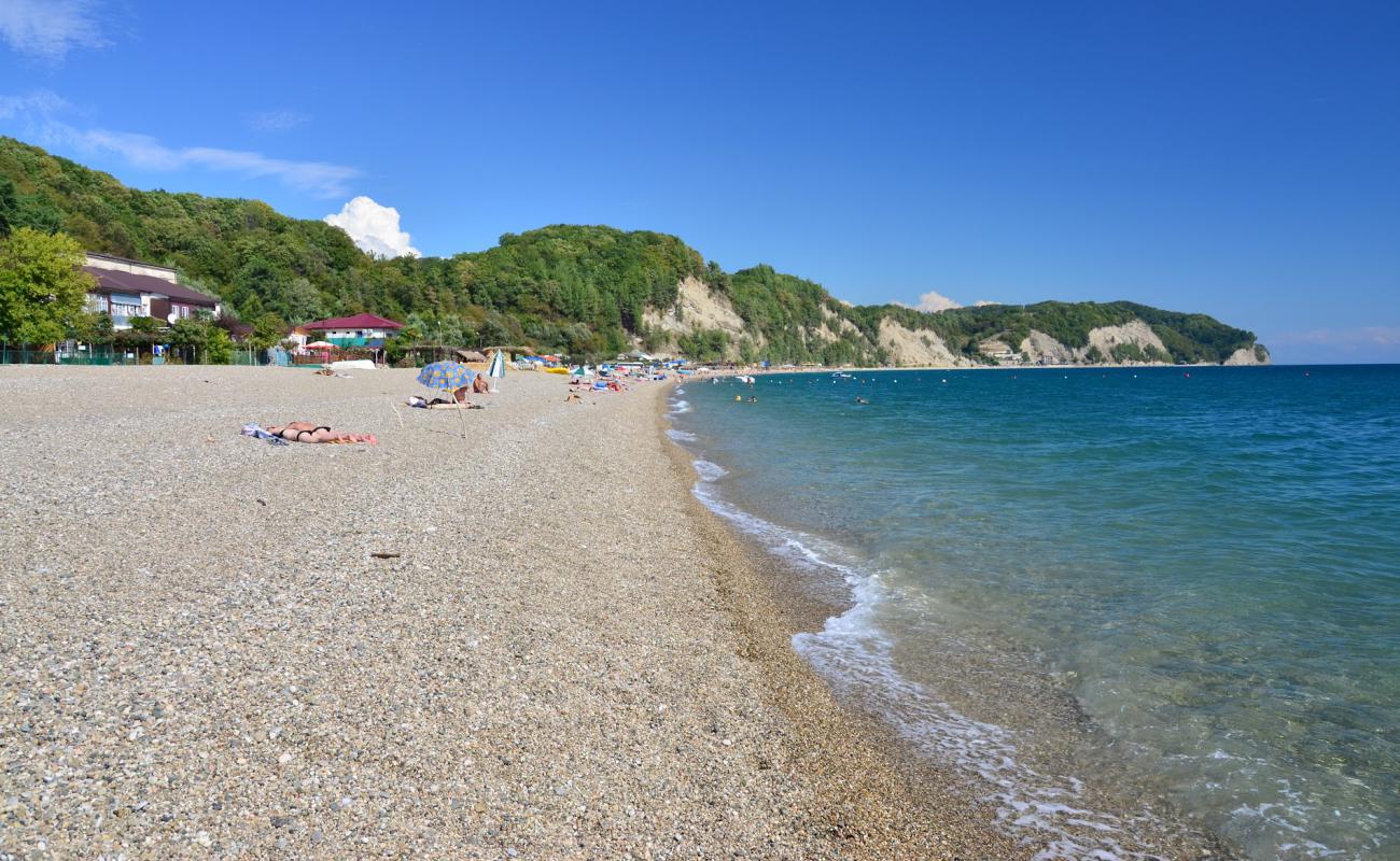 Lidzava beach'in fotoğrafı çakıl ile kum yüzey ile