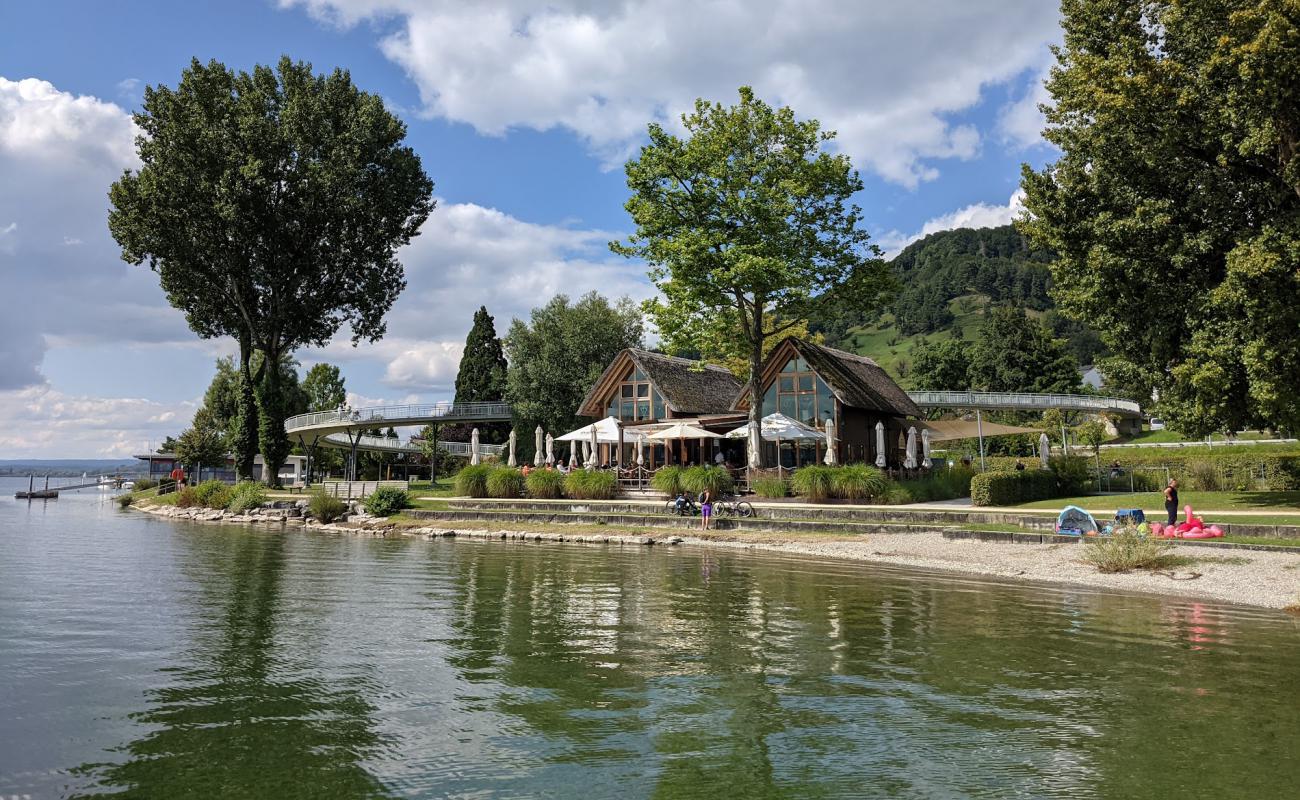 Naturbadestrand Sipplingen'in fotoğrafı gri çakıl taşı yüzey ile