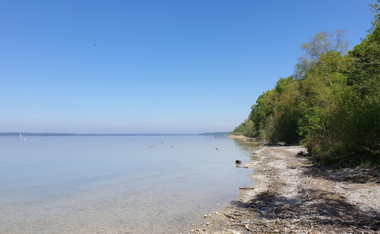 Erholungsgebiet Wartaweil'in fotoğrafı bej kum ve kayalar yüzey ile