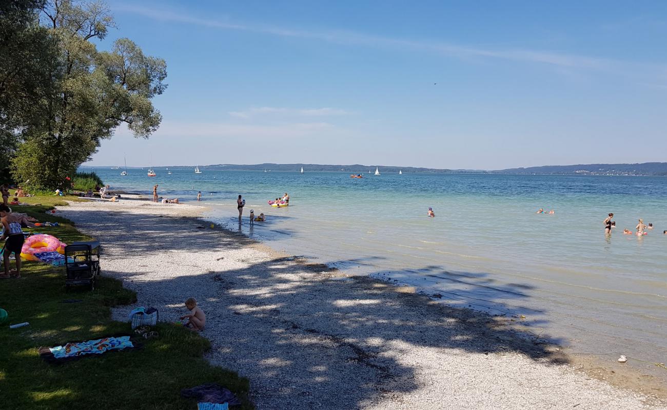 Strandbad St. Alban'in fotoğrafı hafif çakıl yüzey ile