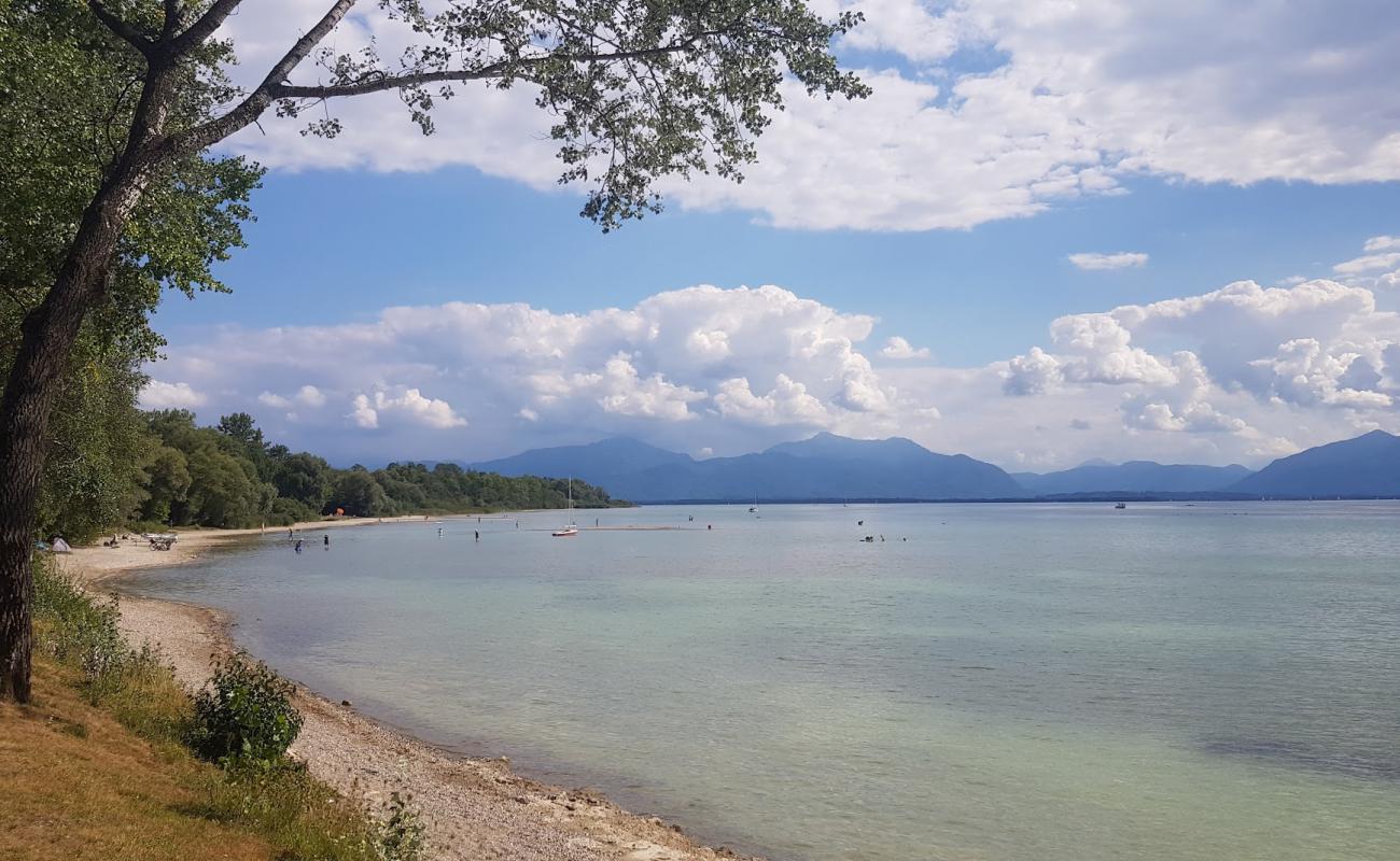 Campingplatz Kupferschmiede strand'in fotoğrafı hafif çakıl yüzey ile