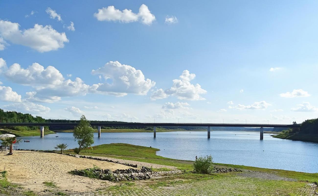 Sandstrand am Bioseehotel'in fotoğrafı küçük bej çakıl yüzey ile