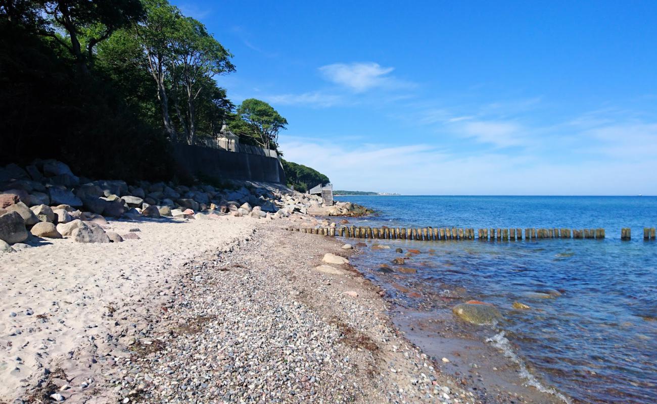 Heiligendamm strand'in fotoğrafı taşlı kum yüzey ile