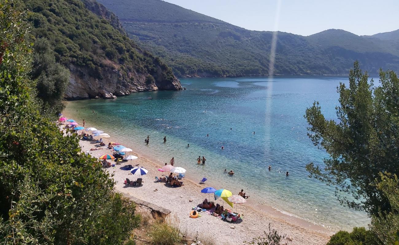 Agios Giannakis'in fotoğrafı hafif ince çakıl taş yüzey ile