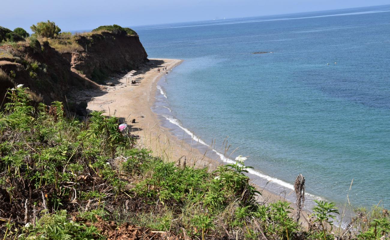 Faros beach'in fotoğrafı kahverengi kum yüzey ile