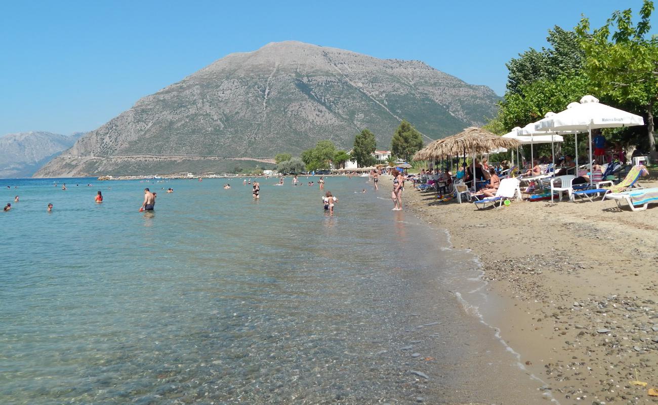 Makinia beach'in fotoğrafı gri kum yüzey ile