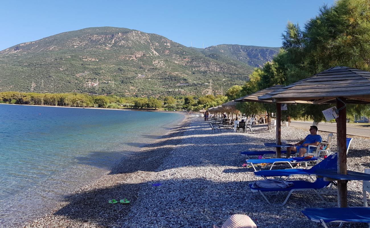 Sergoulas 2 Beach'in fotoğrafı hafif ince çakıl taş yüzey ile