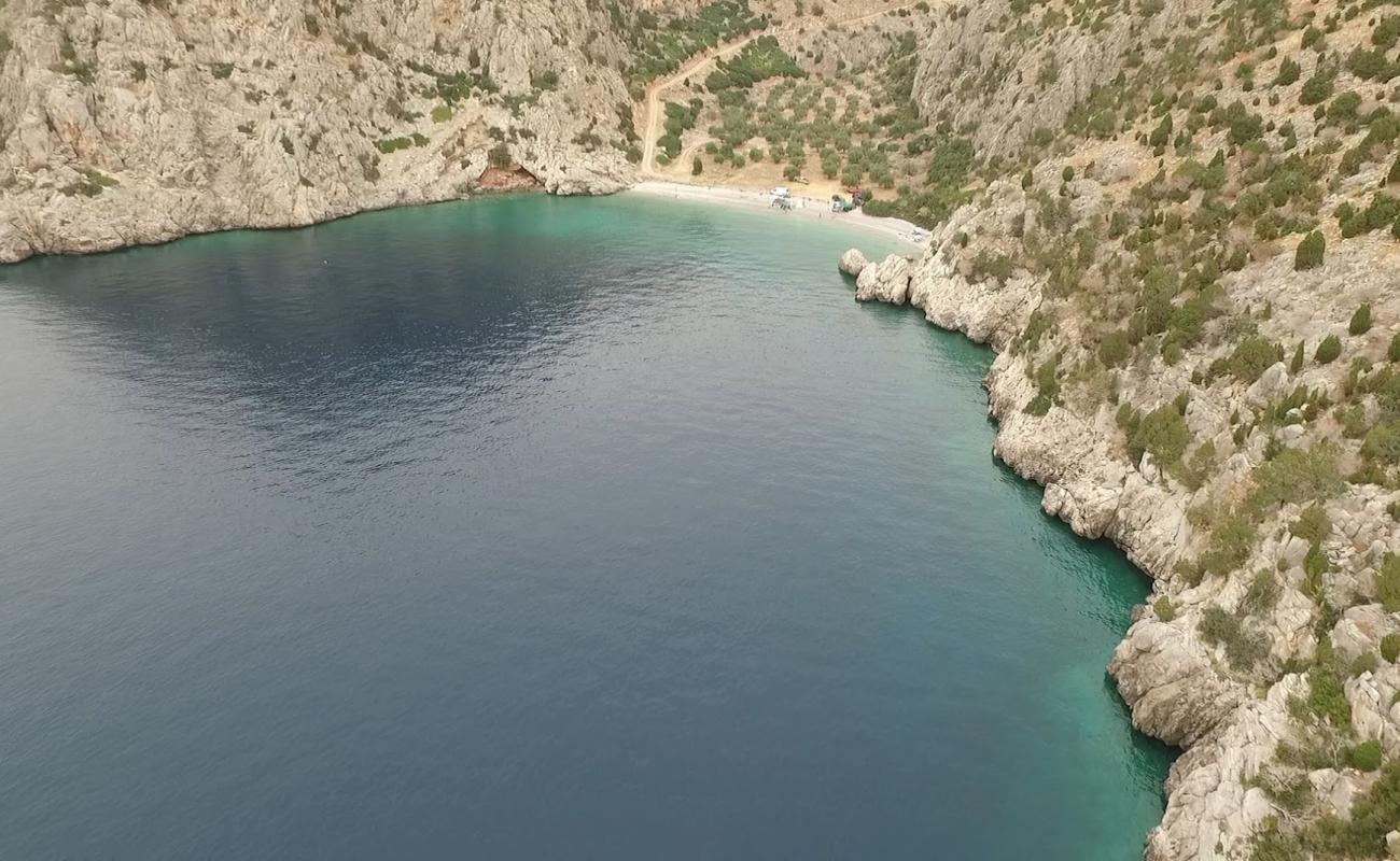 Almyros beach'in fotoğrafı küçük bej çakıl yüzey ile