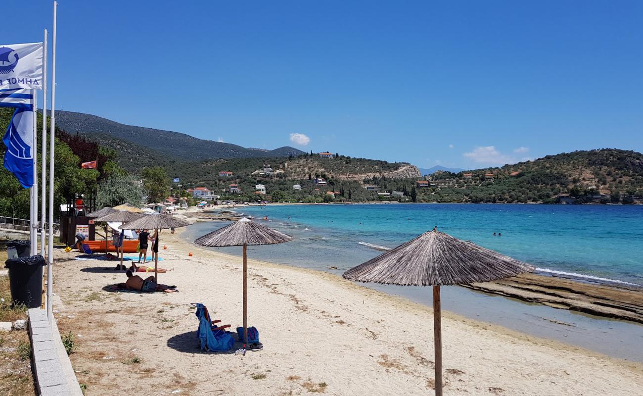 Chrisi Akti Panagias'in fotoğrafı açık bej kum yüzey ile