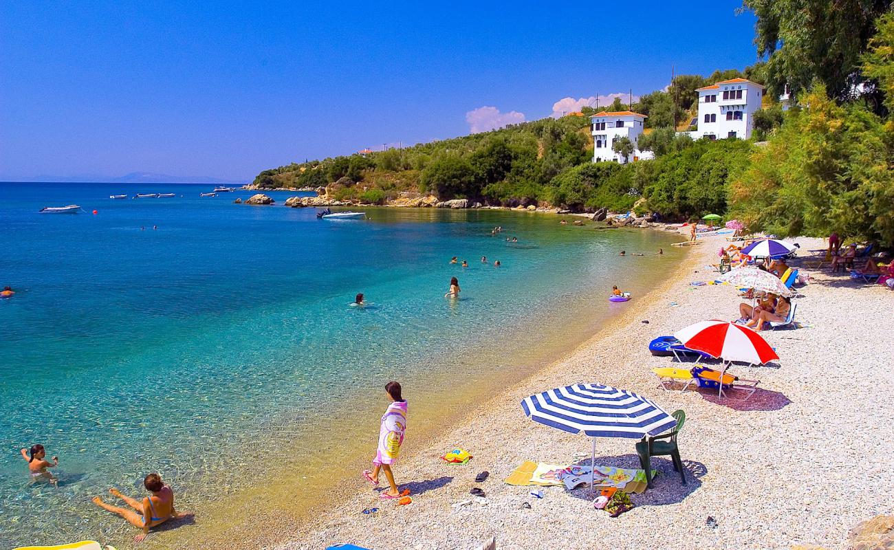 Horto 2nd beach'in fotoğrafı koyu i̇nce çakıl yüzey ile