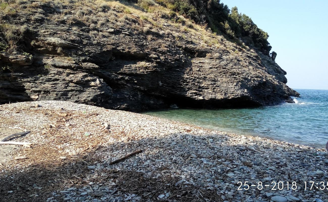 Placa wild beach'in fotoğrafı bej kum ve çakıl yüzey ile